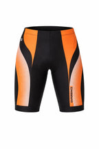 Bermuda de Ciclismo Juvenil Elite UV Preto/Laranja 12 Anos