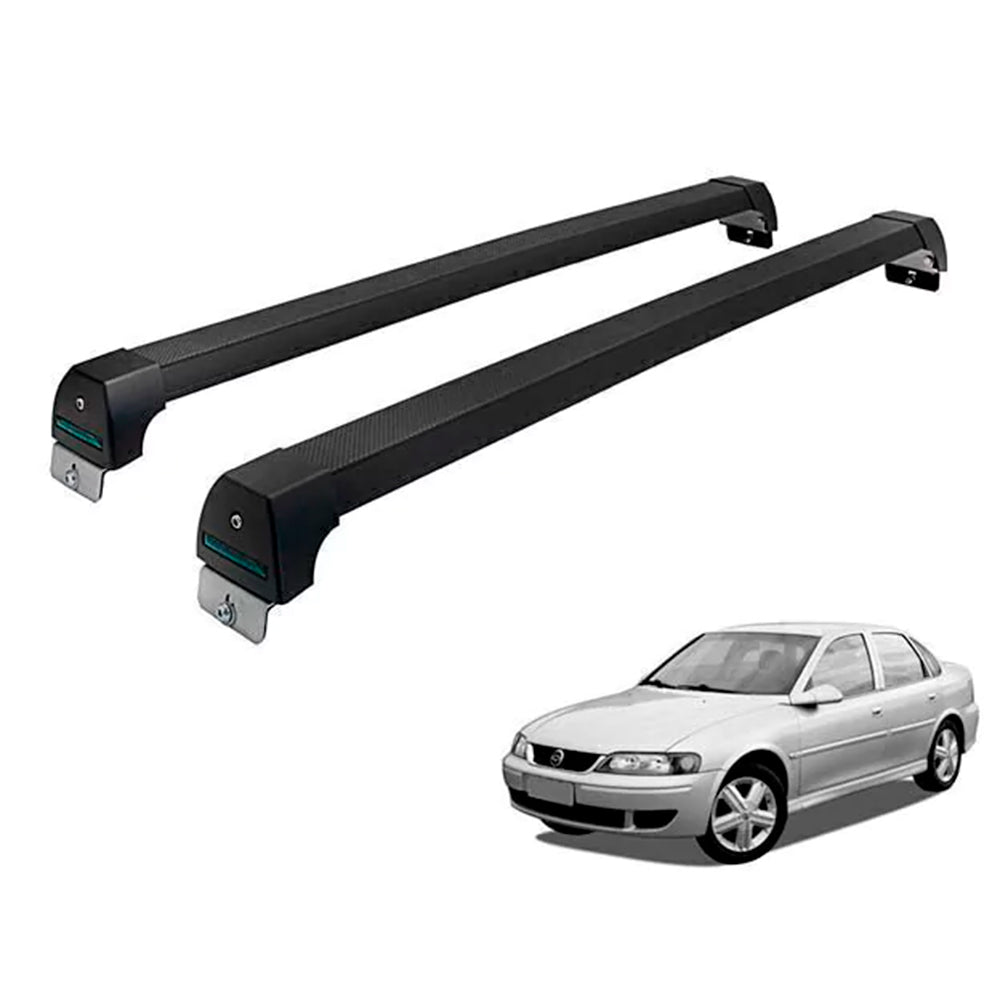 RACK LONG LIFE SPORT ALUM. PRETO P/ CHEVROLET VECTRA - ATÉ 2005 (PVt)