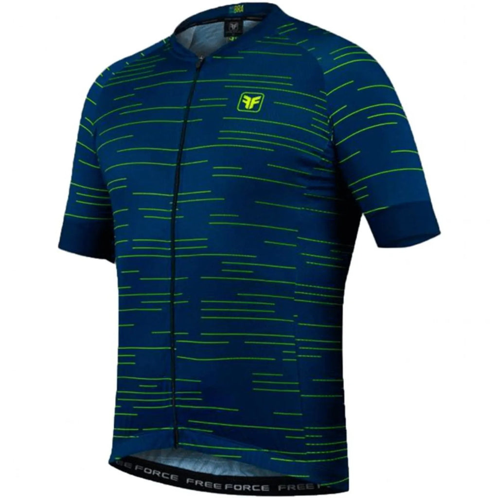 CAMISA CICLISMO FREE FORCE SPORT ROW - AZUL - M