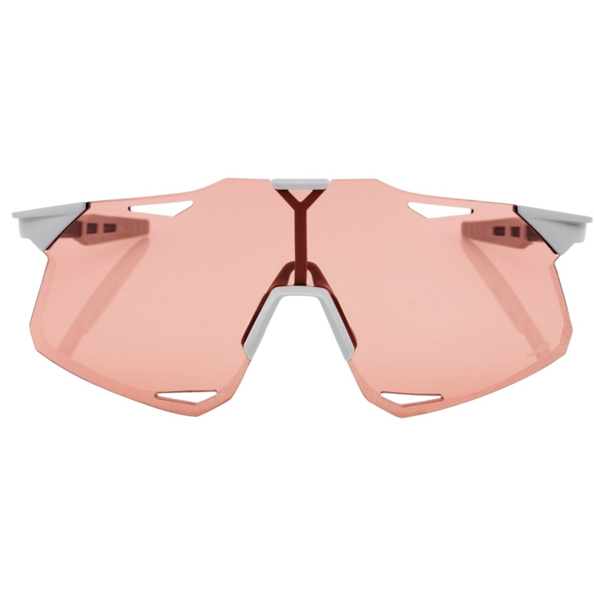 OCULOS 100% HYPERCRAFT - MATTE STONE GREY - HIPER CORAL LENS