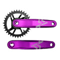 PEDIVELA MTB 170MM COROA 34D PONTA QUADRADA ALUMÍNIO ANODIZADO VIOLETA