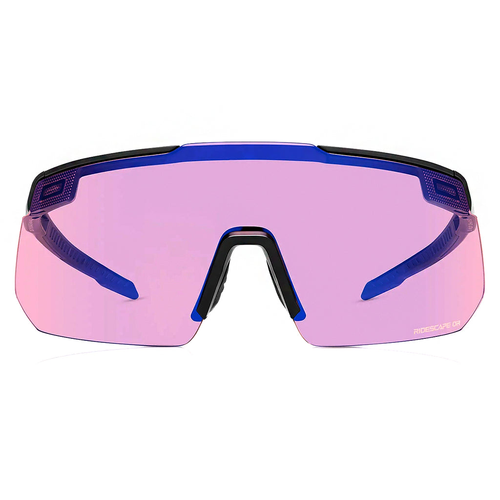ÓCULOS SHIMANO S-PHYRE R C/ 2 LENTES RIDESCAPE GRAVEL (ECESPHR2GRL02) - PRETO FOSCO