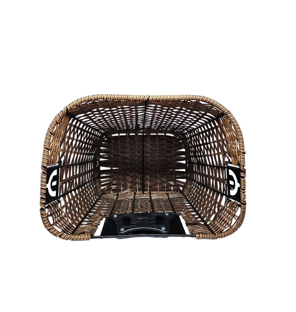 CESTA VIME 34X26X26CM MARROM ENGATE RÁPIDO PLUG COM ALÇA