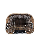 CESTA VIME 34X26X26CM MARROM ENGATE RÁPIDO PLUG COM ALÇA