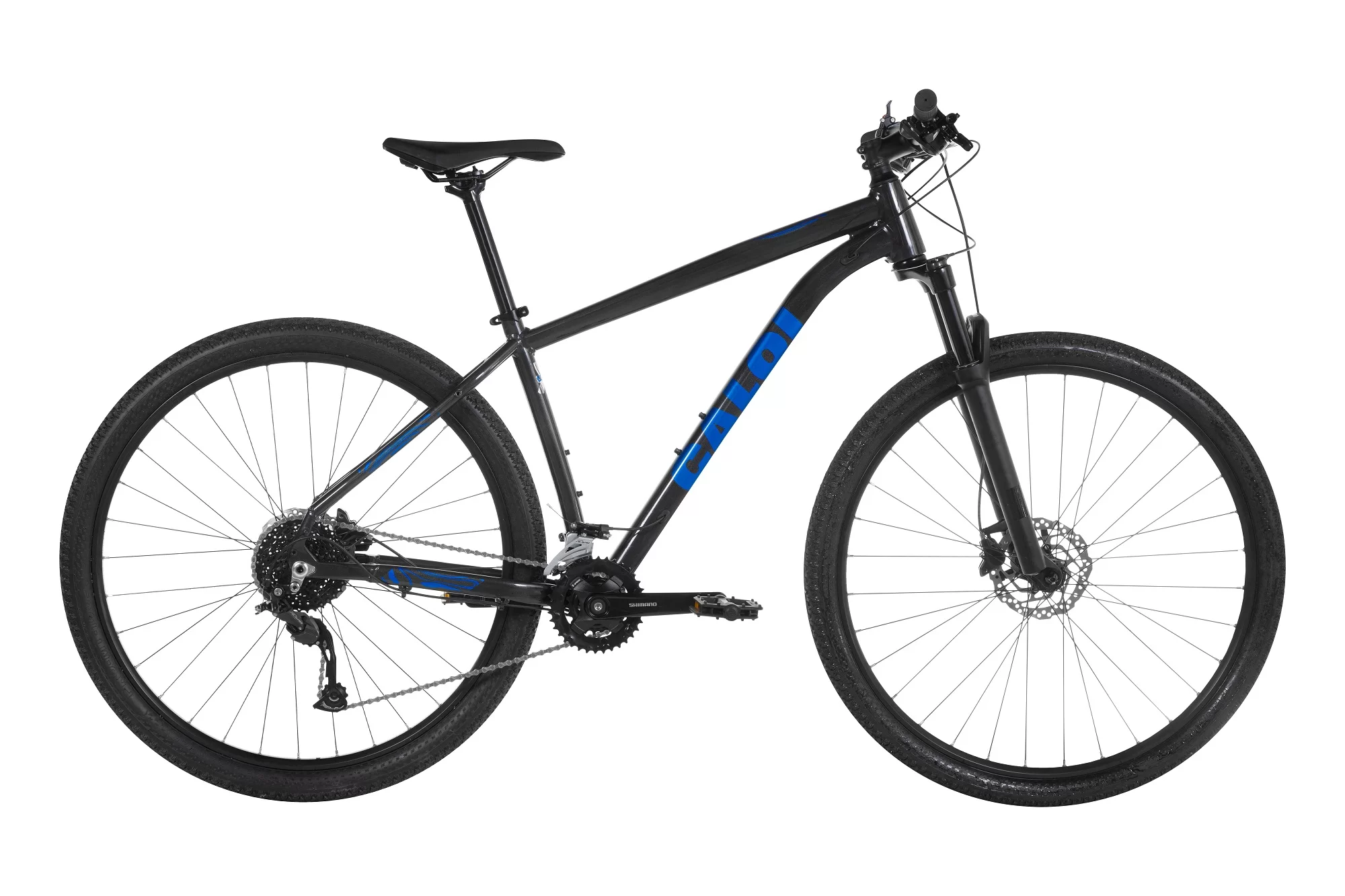 Bicicleta 29 Caloi Explorer Comp 18v Preta/Azul -  M (showroom)