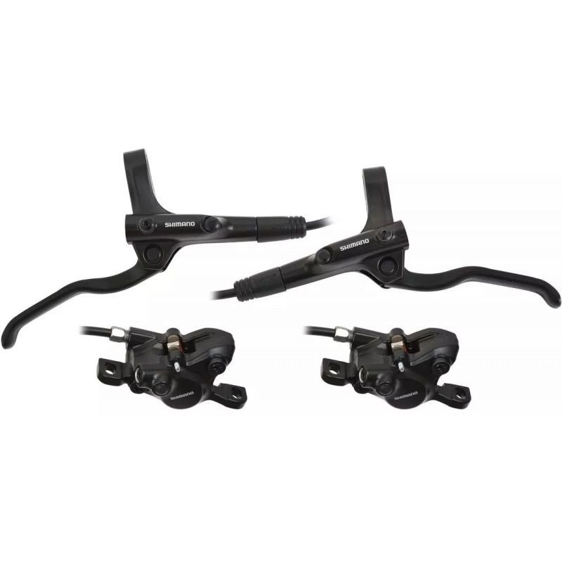 KIT FREIO DISCO SHIMANO HIDRÁULICO MT200 (PAR) - PRETO