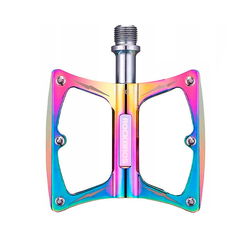 PEDAL 9/16 ROCKBROS ALUMÍNIO PLATAFORMA ROLAMENTADO - MULTICOLOR