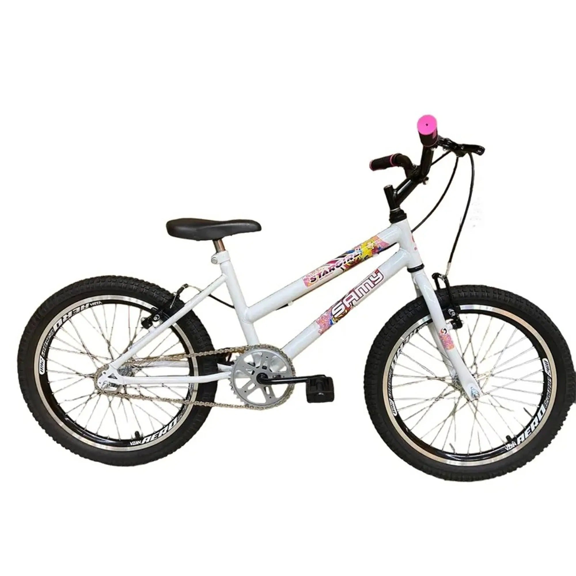Bicicleta Aro 20 Samy Feminina - Branco