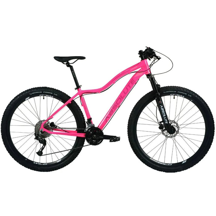 BICICLETA 29 ABSOLUTE HERA ELITE 27V ALIVIO C/ HIDRÁULICO FEMININA - ROSA / (M - 17)