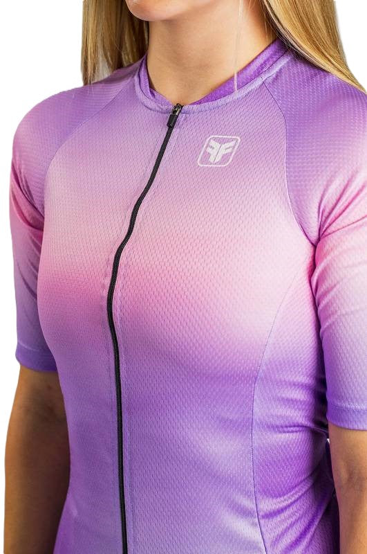 Camisa De Ciclismo Feminina Free Force Basic Amethyst 2024