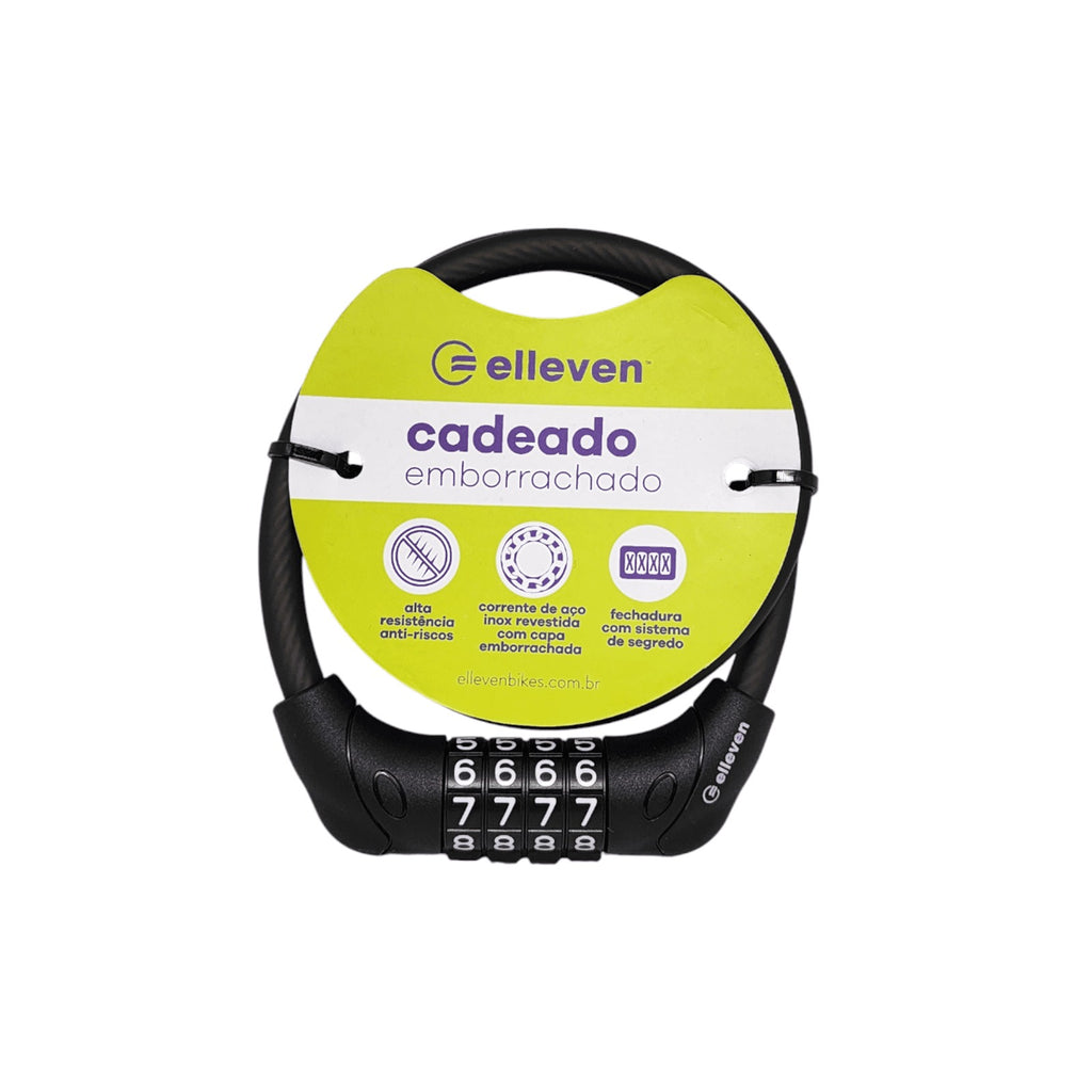 CADEADO ESPIRAL EMBORRACHADO  COM SEGREDO 8 M X 550 MM