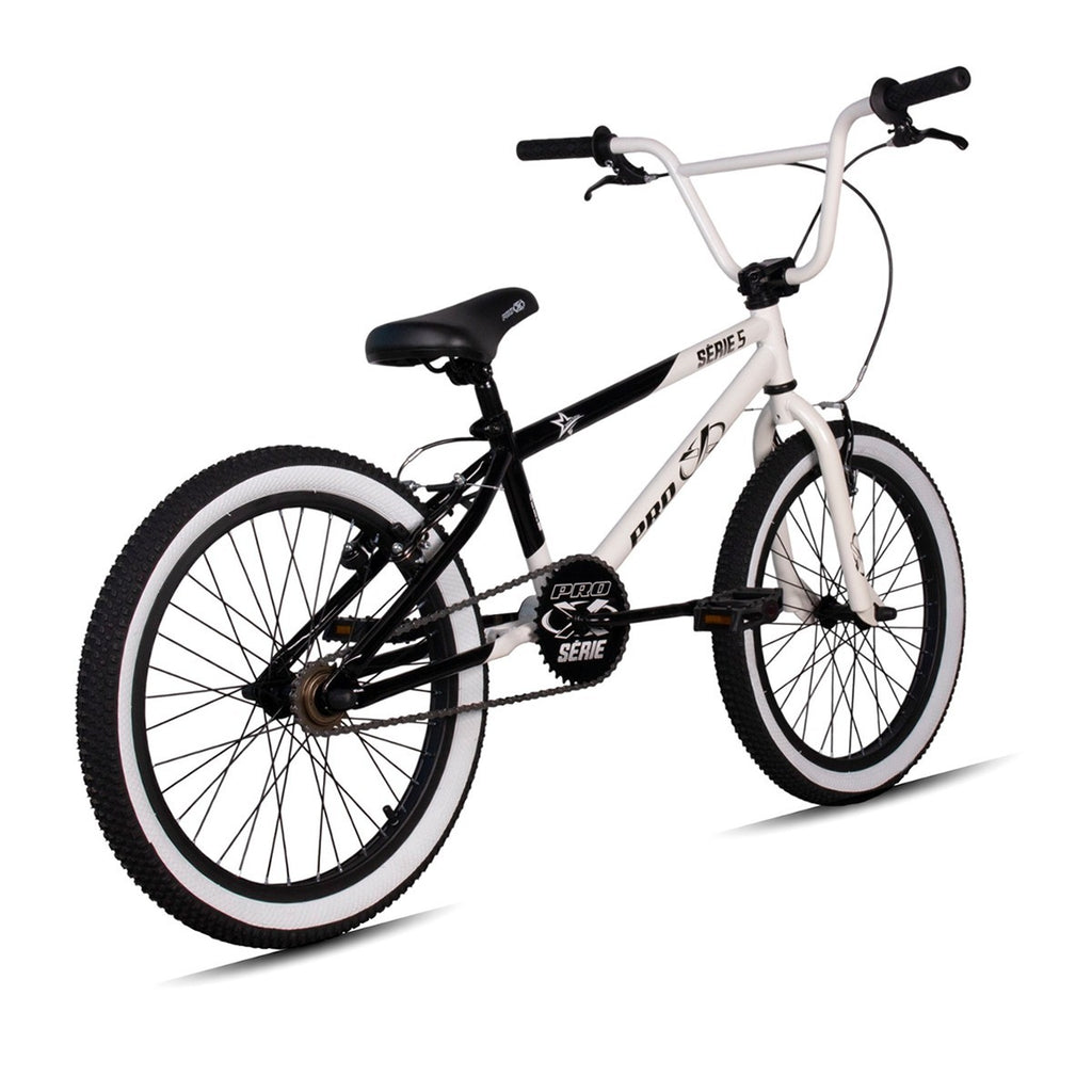 BICICLETA 20 PRO-X BMX SERIE 5 LIMITED BRANCO/PRETO