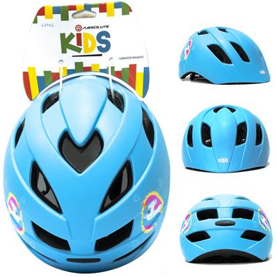Capacete Absolute Kids Roll Azul Unicórnio C/ Ajuste