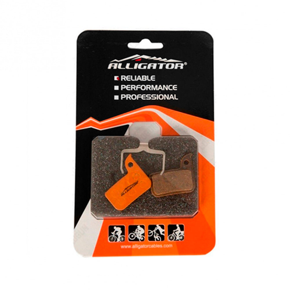 Pastilha Freio Disco Alligator Org. Avid/Sram Level Ultimate, Level Tlm, Red, Force, Cx1, Rival E 700, C/ Mola (par)