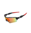 OCULOS CICLISMO ELLEVEN EL50 LENTE POLICARBONATO COLORS UV400 PRETO/VERMELHO