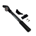 BOMBA ELLEVEN MINI ERGO BICO AUTOMATICO C/ MANÕMETRO E SUPORTE (120PSI) - PRETO