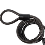 CADEADO ELLEVEN ESPIRAL ALGEMA COM CHAVE 8MM X 1000MM PRETO