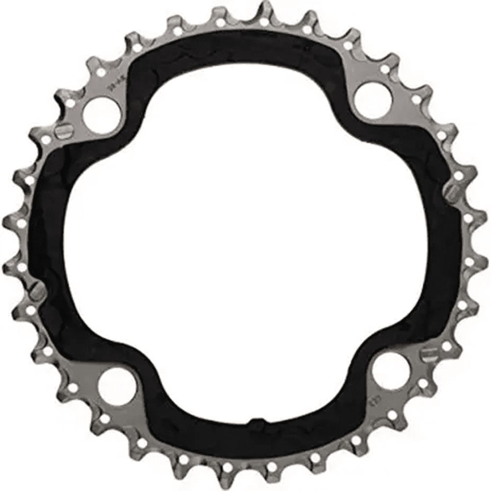 COROA 32D SHIMANO SLX 10V (BCD 104MM) (RETIRADO DE BIKE NOVA) - PRETO/PRATA