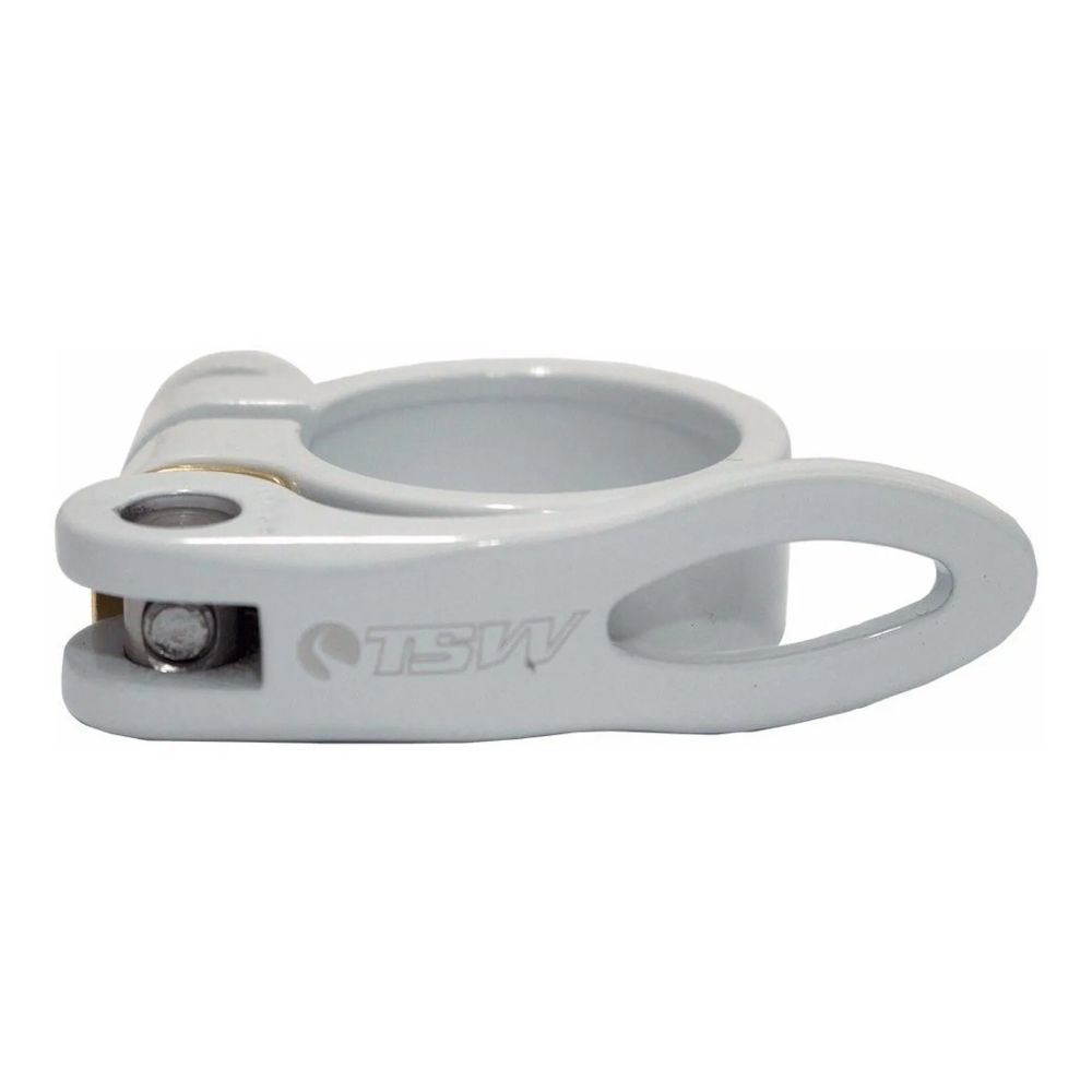 ABRAÇADEIRA DE QUADRO TSW COM BLOCAGEM 34,9mm - BRANCO