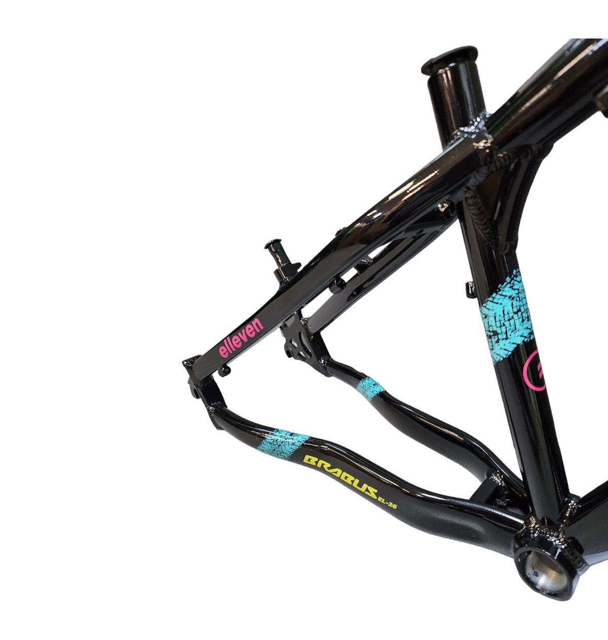 QUADRO ELLEVEN BRABUS FREERIDE 26X13,5 PRETO/ROSA/AZUL