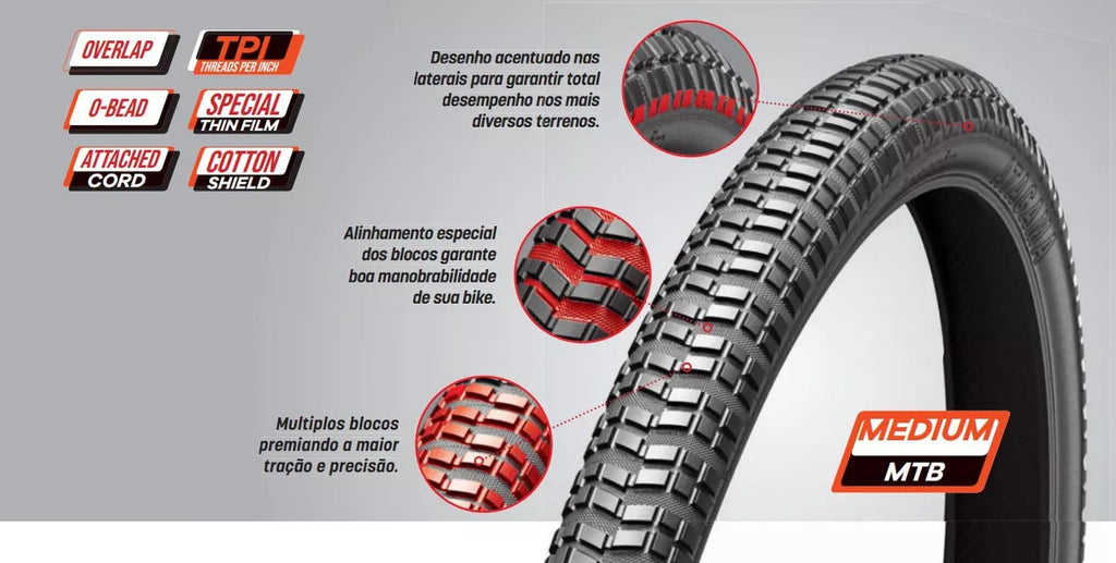 PNEU 26X1.95 LEVORIN ATACAMA PRETO