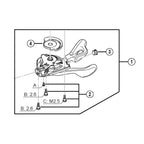 MECANISMO ALAVANCA SHIMANO SL-M780 ESQUERDO (Y6UV98030) - PRETO