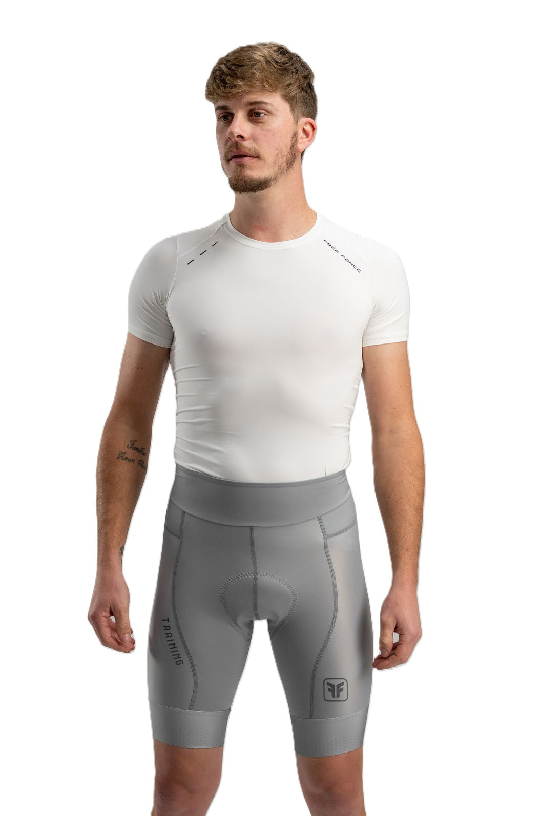 Bermuda de Ciclismo Masculina Free Force Training Cinza 3G