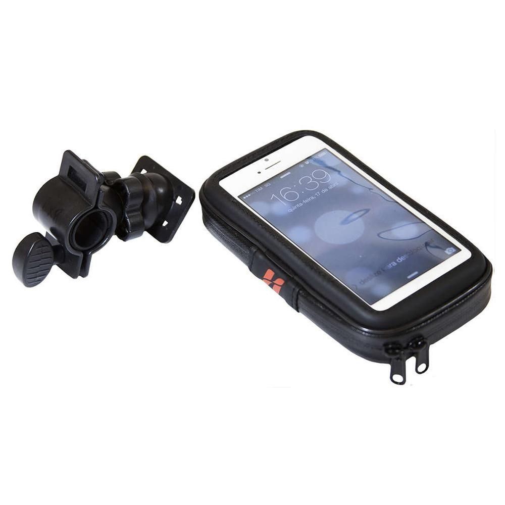 ESTOJO DE GUIDÃO HIGH ONE P/ SMARTPHONE/GPS RESITENTE ÁGUA - PRETO