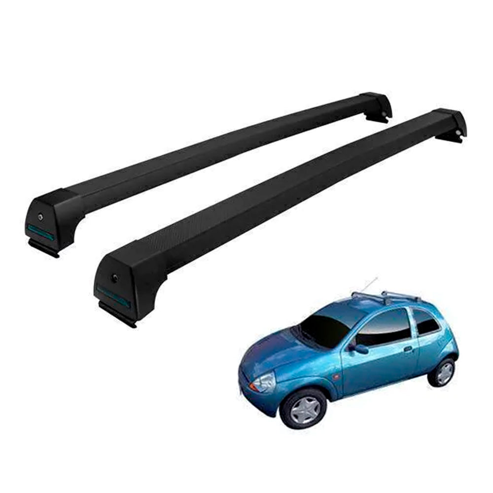 RACK LONG LIFE SPORT ALUM. PRETO P/ FORD KA - ATÉ 2007 (PKa)