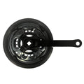 Pedivela Triplo 24-34-42 Dentes 170mm C/ Protetor Aço Preto