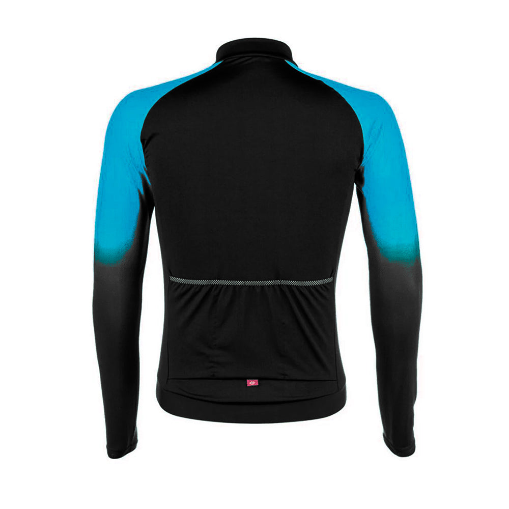 JAQUETA CICLISMO TÉRMICA MAURO RIBEIRO ACTION - PRETO/AZUL - M