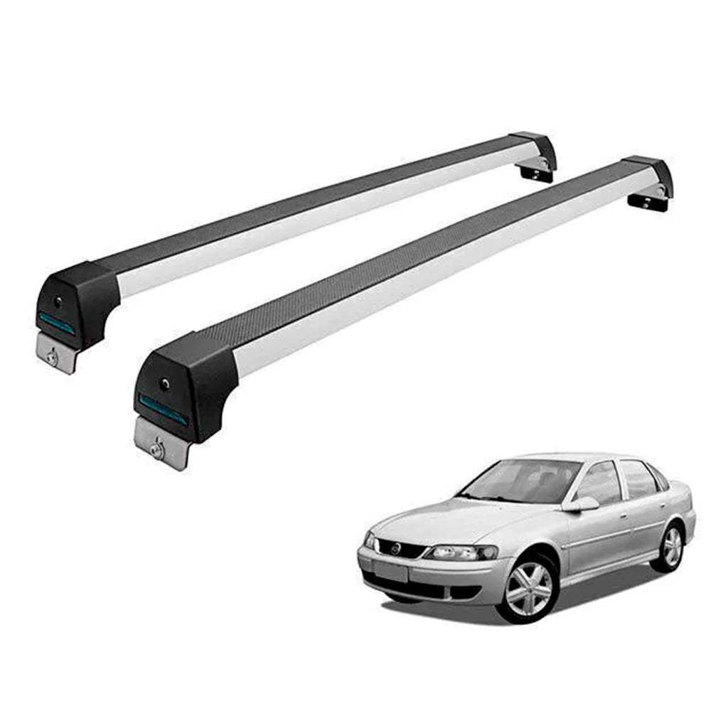 RACK LONG LIFE SPORT ALUM. PRATA P/ CHEVROLET VECTRA - ATÉ 2005 (AVt)