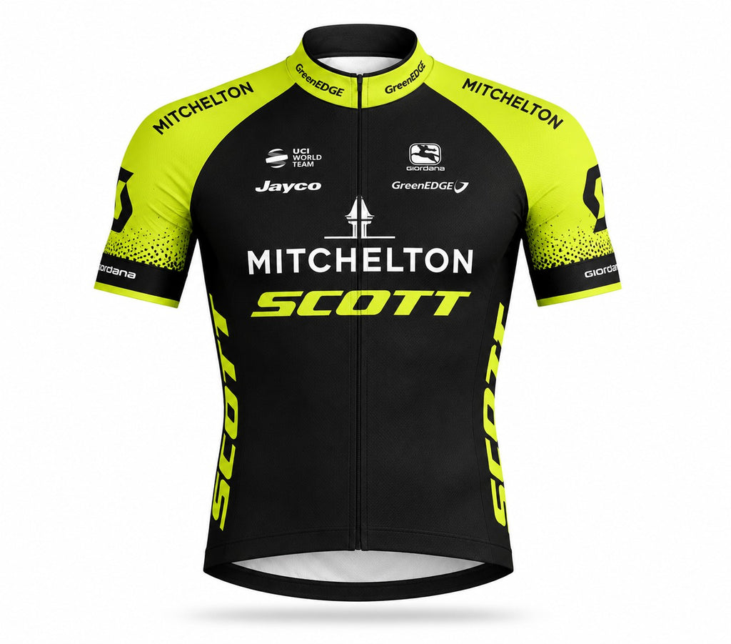 CAMISA CICLISMO LETOUR DE FRANCE SCOTT MITCHELTON PRETO/AMARELO