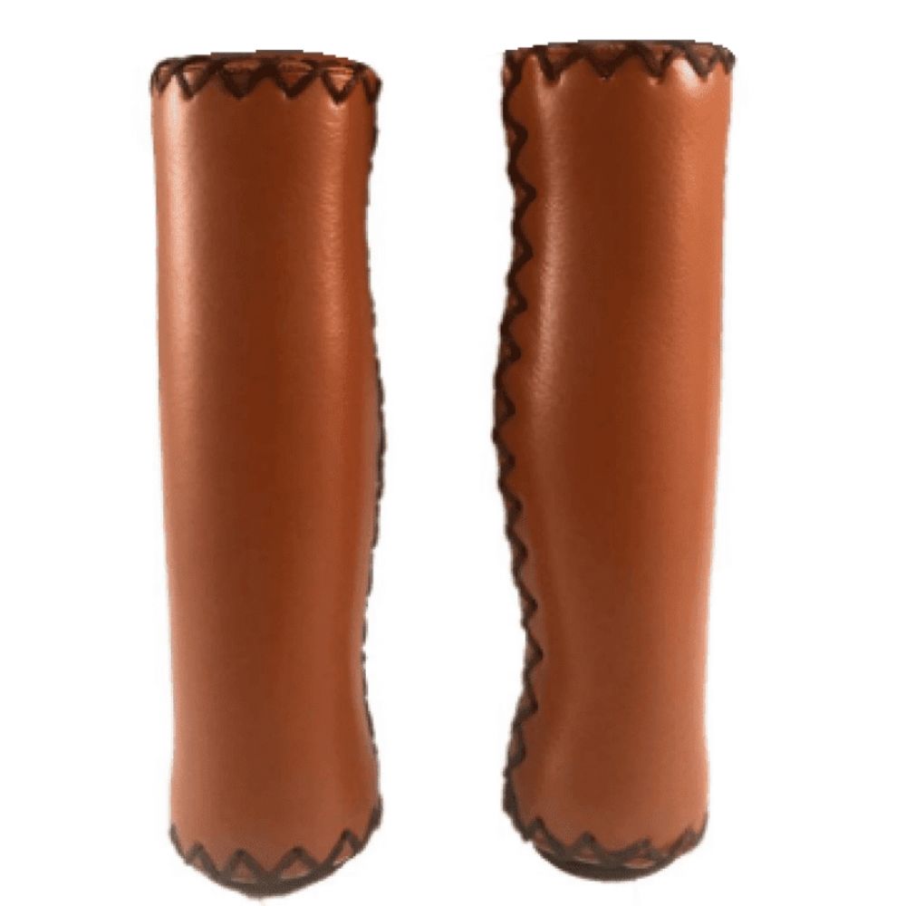 Manopla Elleven 130mm Retrô Tipo Couro - Marrom