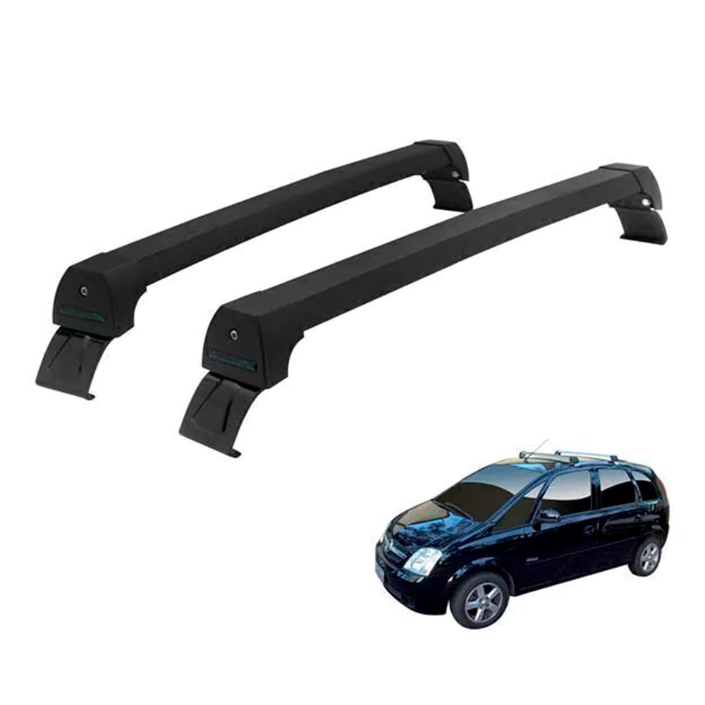 RACK LONG LIFE SPORT ALUM. PRETO P/ CHEVROLET MERIVA (PMrv)