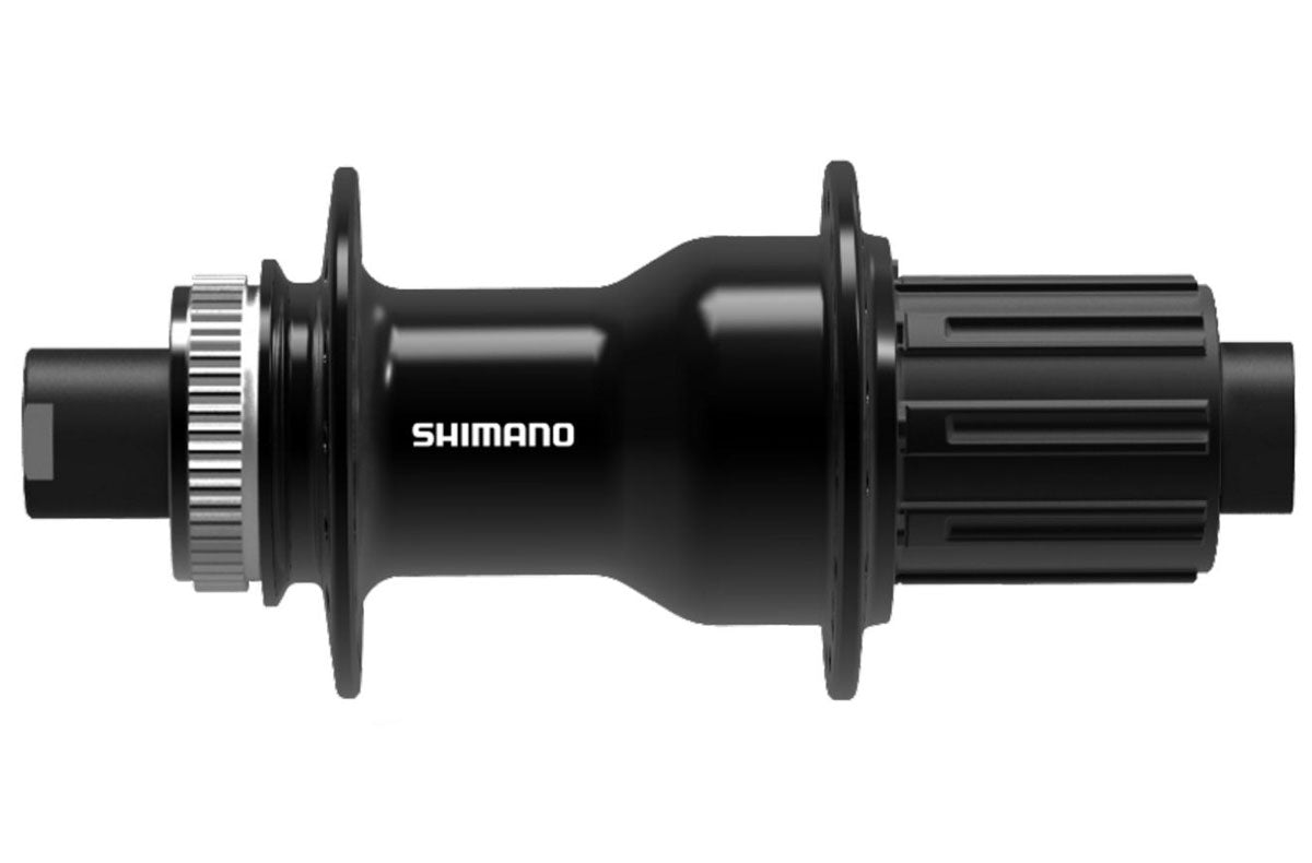 CUBO TRASEIRO SHIMANO 8-11V DEORE/CUES FH-TC500 142x12MM ROLAMENTADO 32F - PRETO