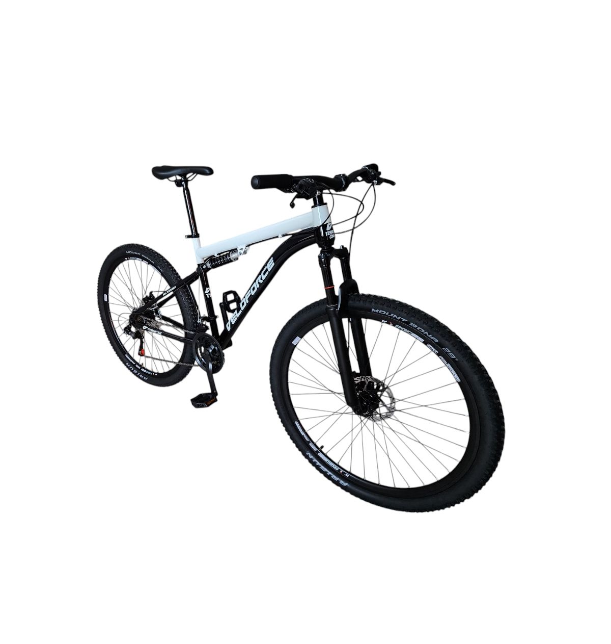 BICICLETA 29 MTB VELOFORCE TERRAIN FULL 21V DISCO T19 PRETO/BRANCO