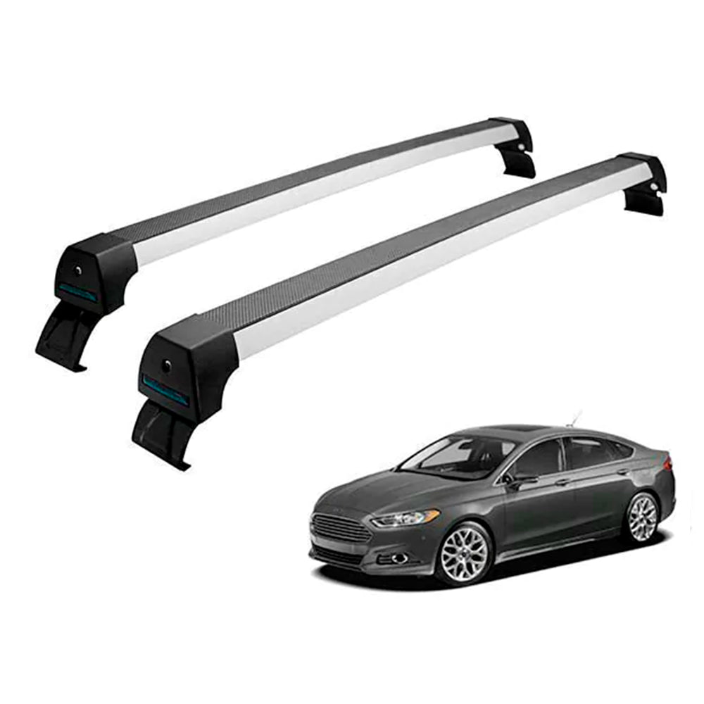 RACK LONG LIFE SPORT ALUM. PRATA P/ FORD NEW FUSION - A PARTIR DE 2011 (AFF)