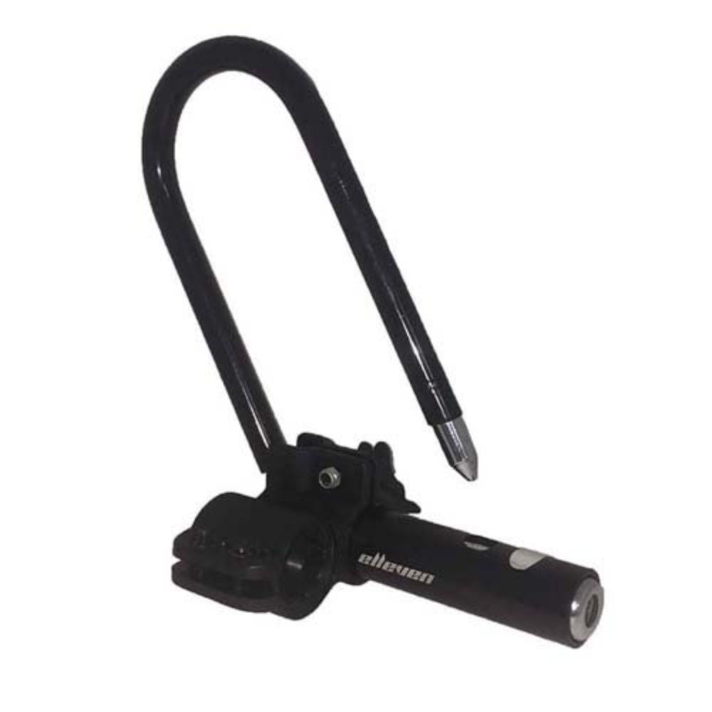 CADEADO TRAVA TIPO U ELLEVEN 140MM X 210MM C/ SUPORTE - PRETO