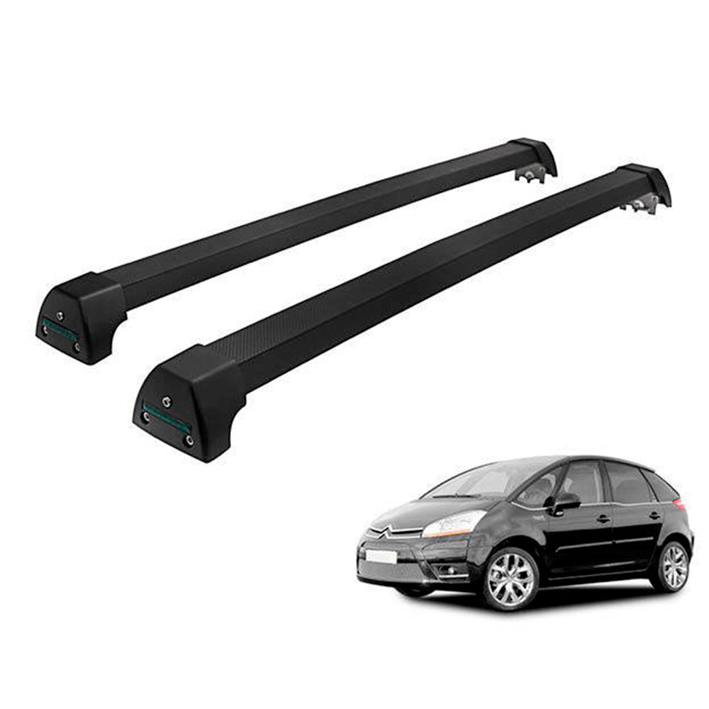 RACK LONG LIFE SPORT ALUM. PRETO P/ CITROEN C4 PICASSO ATE 2016 (PC4Pi)