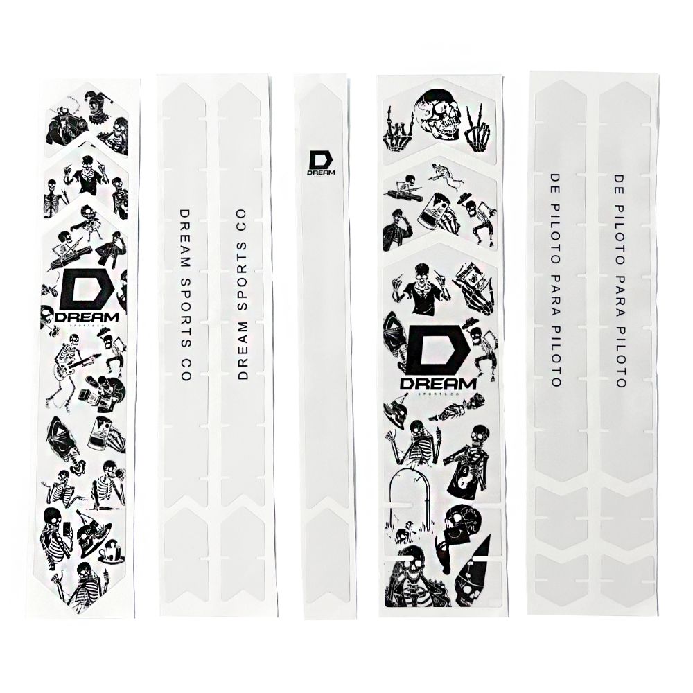 KIT ADESIVO DREAM PROTECTOR PARA QUADRO C/ 7 PEÇAS CAVEIRA - TRANSPARENTE