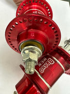 CUBO 72F BRAVO NEK D/T ALUMINIO ROLAMENTADO ROSCA - VERMELHO - 72
