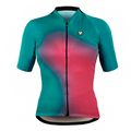 CAMISA CICLISMO FREE FORCE START ALL FIT FEMININA - VERDE/ROSA - P