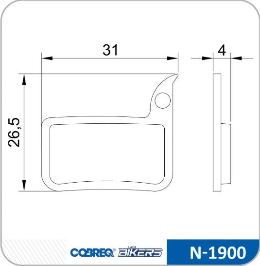 PASTILHA DE FREIO CERAMICA COBREQ P/ SRAM Force/ HDR/Level TLM -2018/Level Ultimate -2018/Red22/Rival
