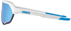 OCULOS 100% S2 -  MOVISTAR TEAM WHITE - HIPER BLUE MULTILAYER MIRROR LENS