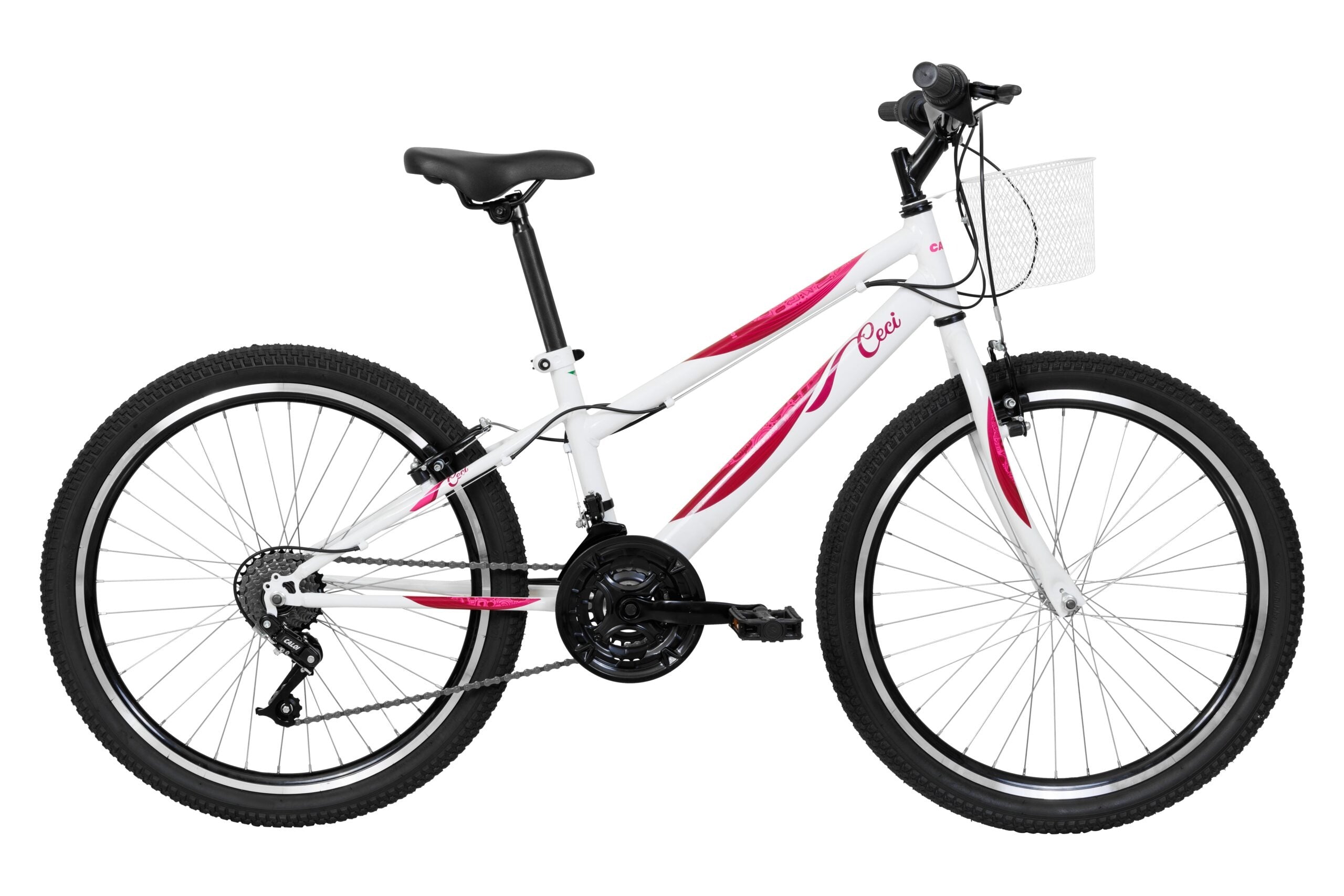Bicicleta 24 Caloi Ceci 21v Branco Lançamento