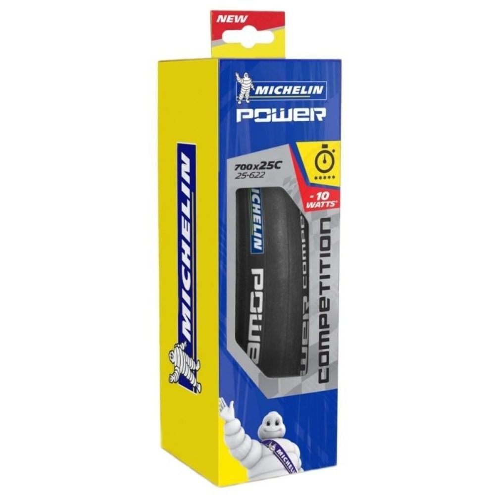 PNEU 700X25 MICHELIN POWER COMPETITION KEVLAR S/ARAME - PRETO