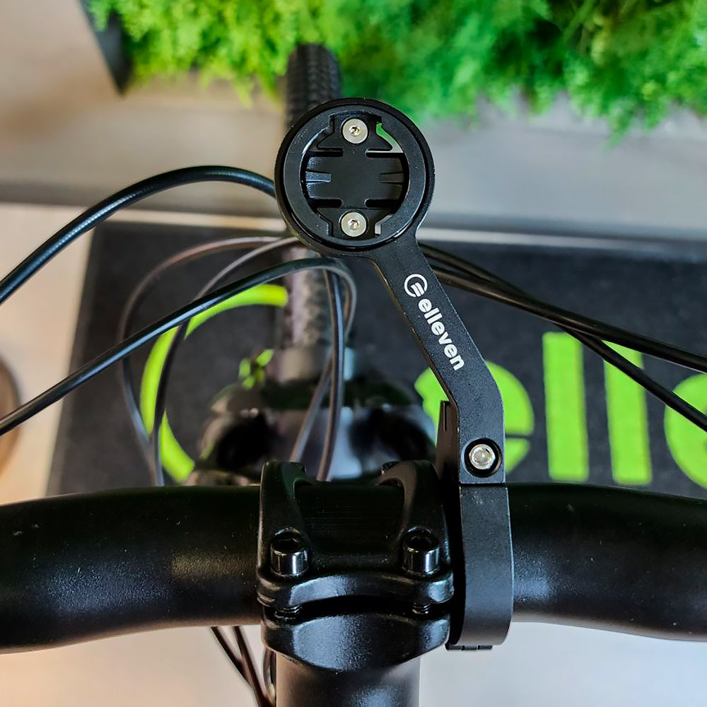 Suporte Para Ciclo Computador Gps Elleven Com Fixação No Guidão - Preto Fosco