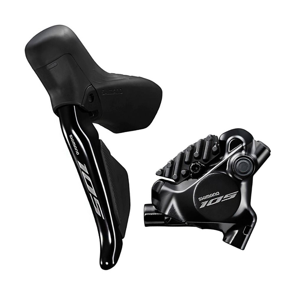 KIT RELAÇÃO SHIMANO 105 12V R7100 COMPLETO PEDIVELA 175 + CASSETE 11/34 + CAMBIOS D/T + BATERIA + CABOS + STI + FREIO HI