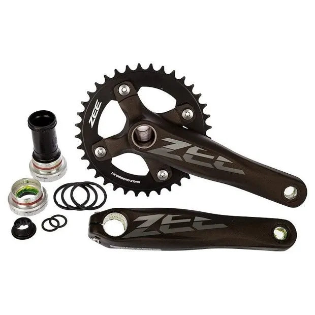 PEDIVELA SHIMANO ZEE FC-M640 68/73MM HOLLOW. 170MM C/ COROA 36D - CINZA